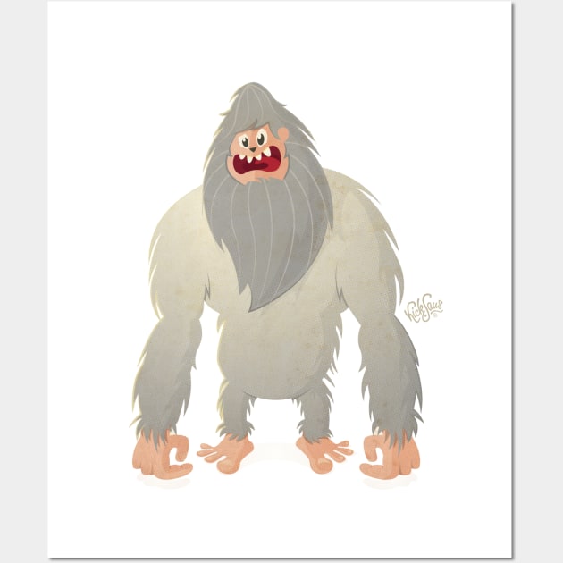 Yeti Wall Art by Kicksaus